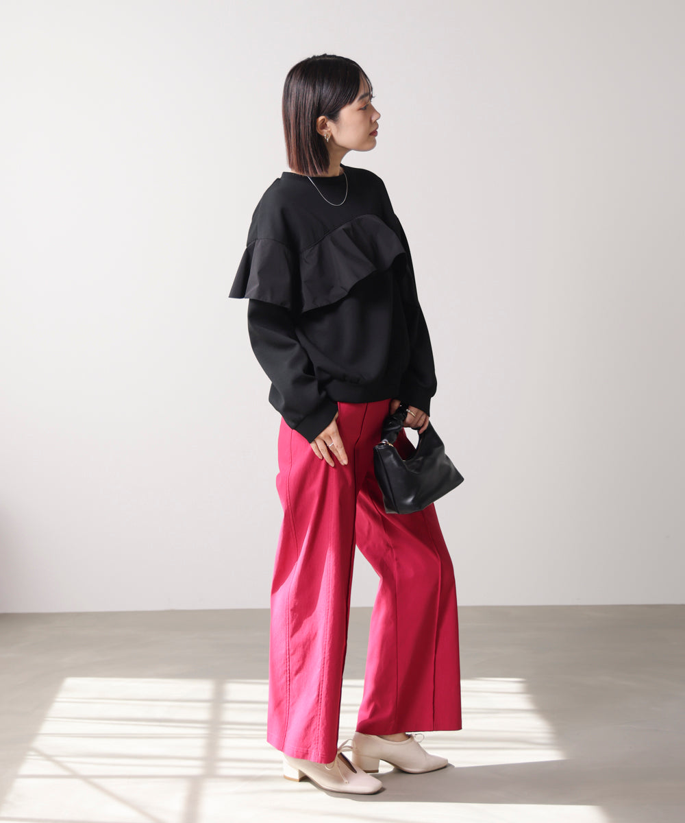 【WEB限定】バストフリルプルオーバー