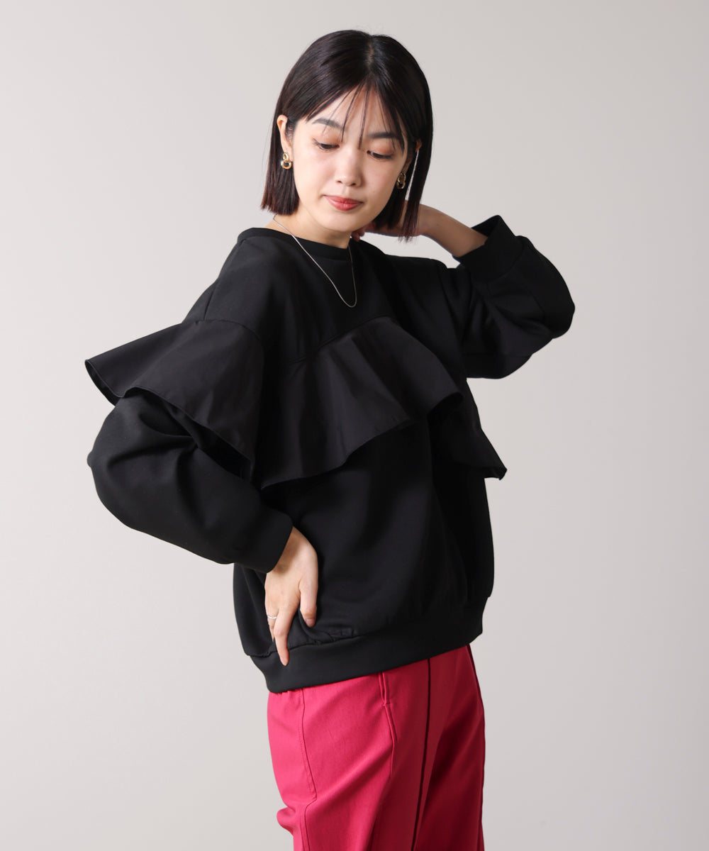 【WEB限定】バストフリルプルオーバー