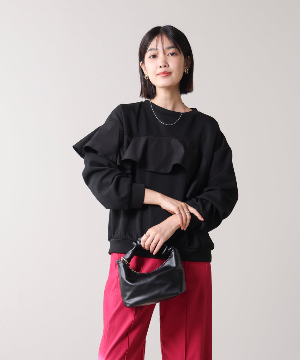 【WEB限定】バストフリルプルオーバー