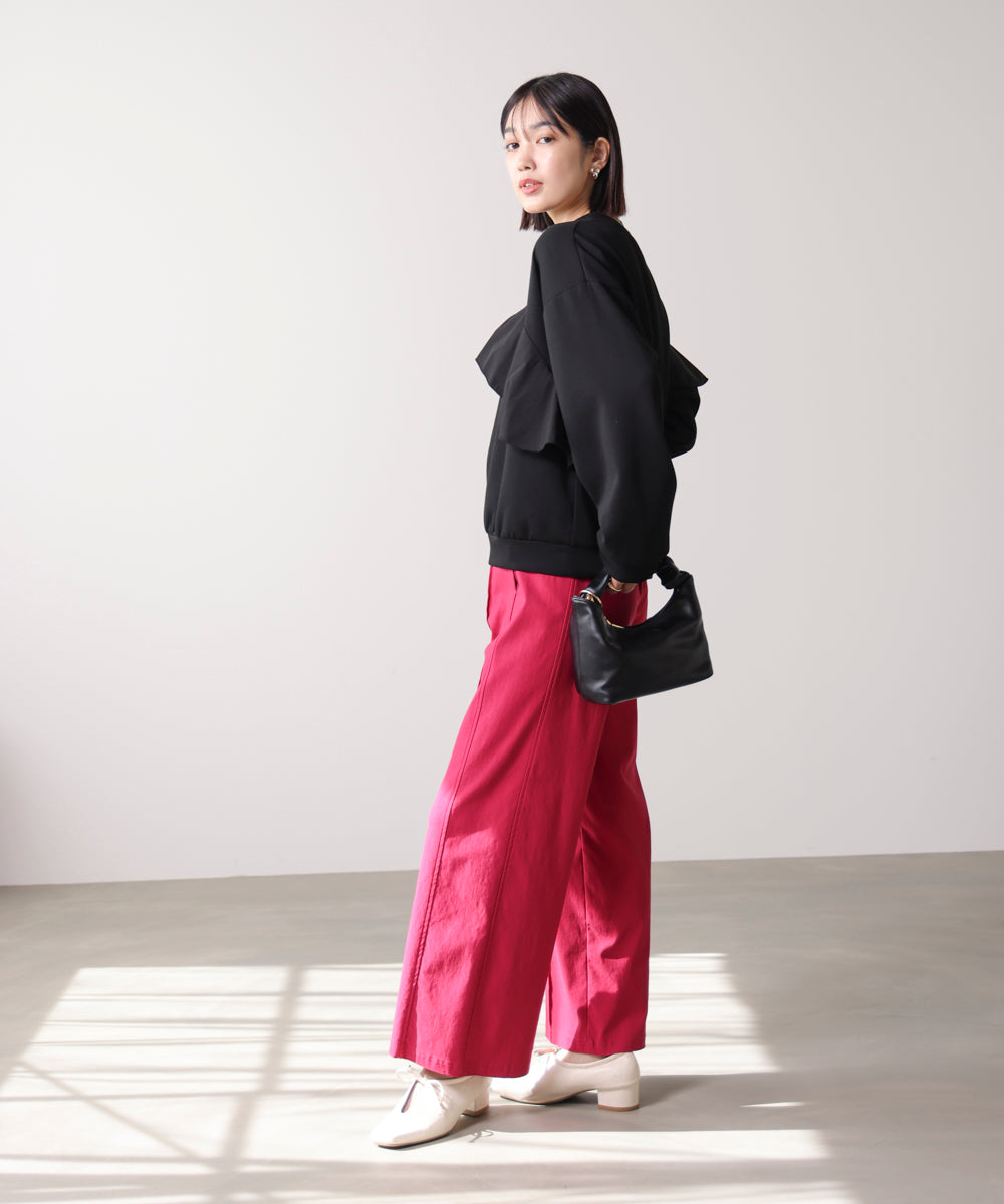 【WEB限定】バストフリルプルオーバー