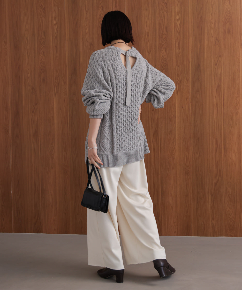 【WEB限定】モールケーブルニット