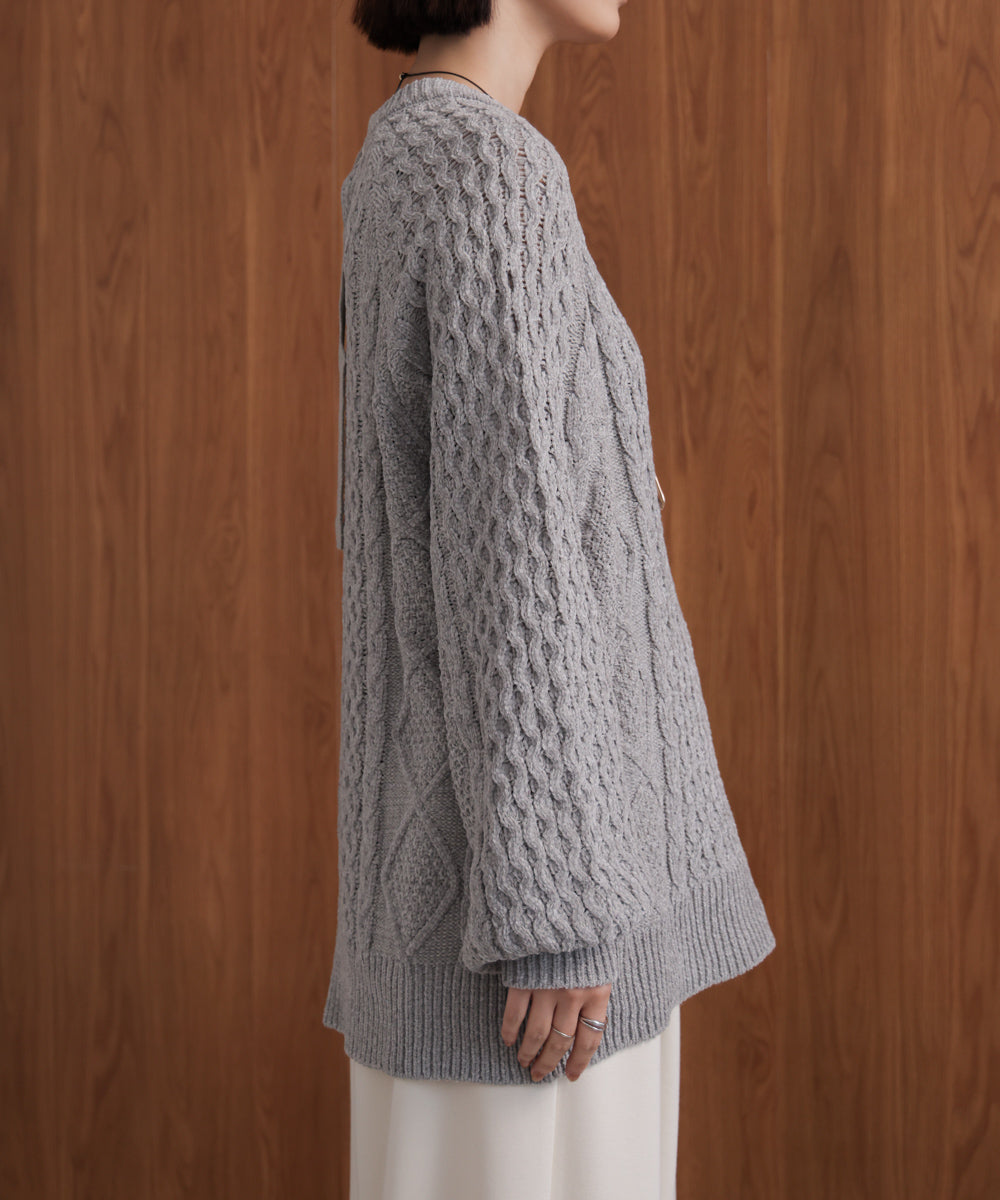 【WEB限定】モールケーブルニット