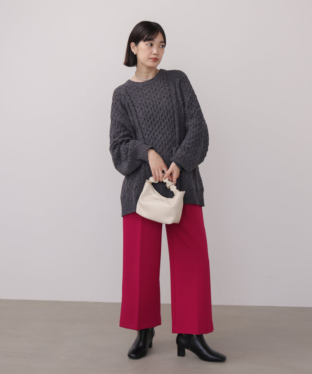 【WEB限定】モールケーブルニット