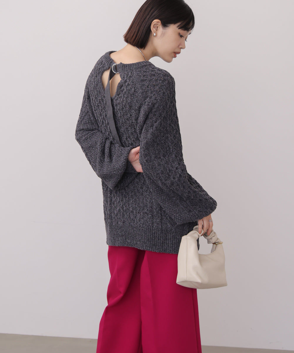 【WEB限定】モールケーブルニット