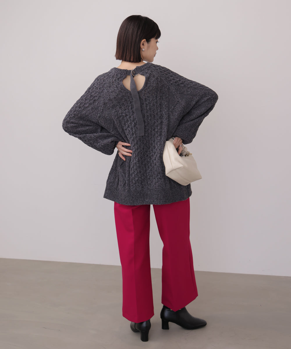 【WEB限定】モールケーブルニット