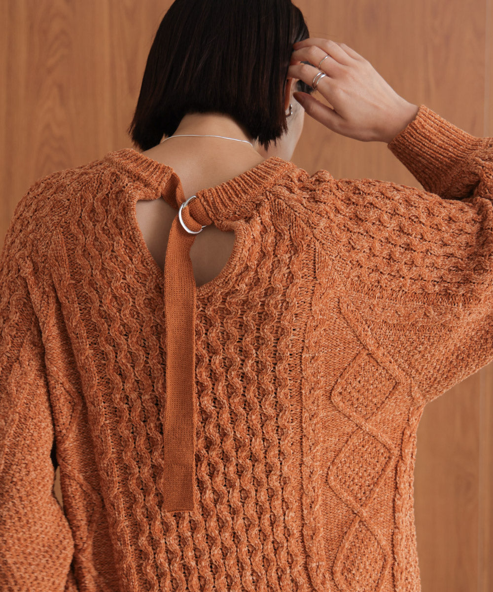 【WEB限定】モールケーブルニット