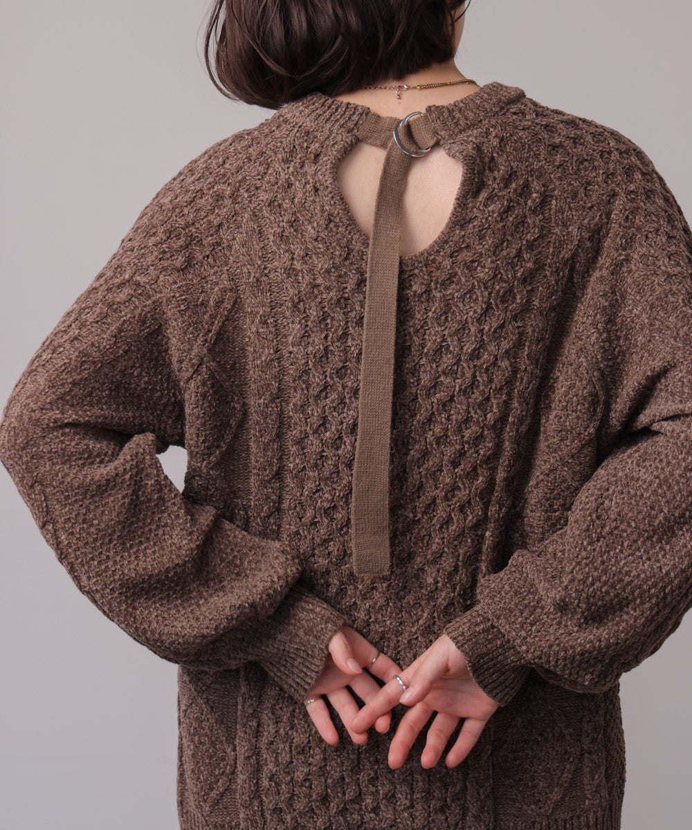 【WEB限定】モールケーブルニット