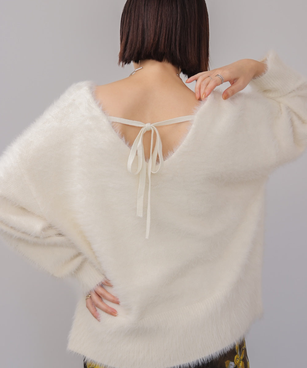 バルキーフェザーVニット