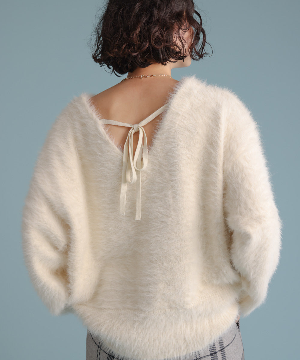 バルキーフェザーVニット