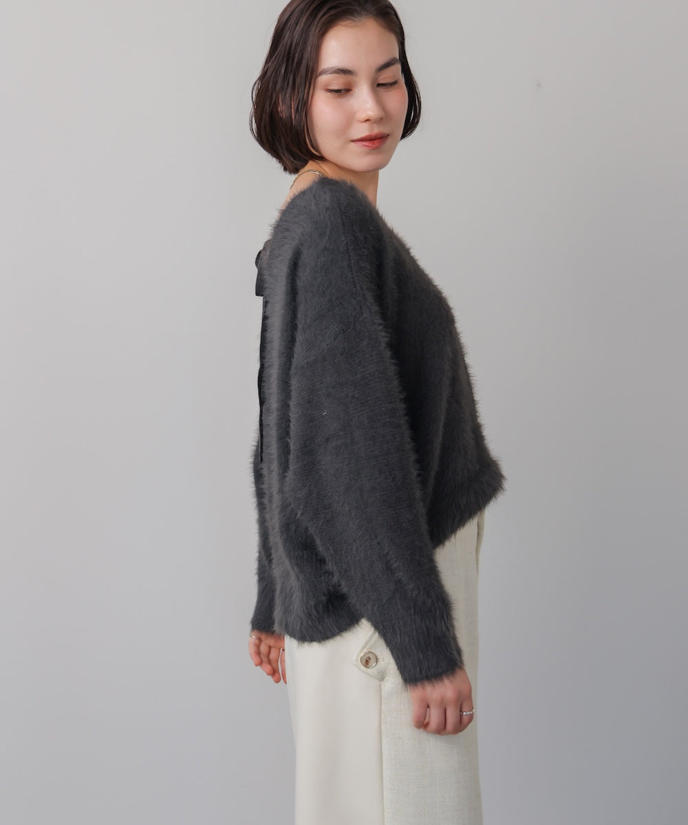 バルキーフェザーVニット