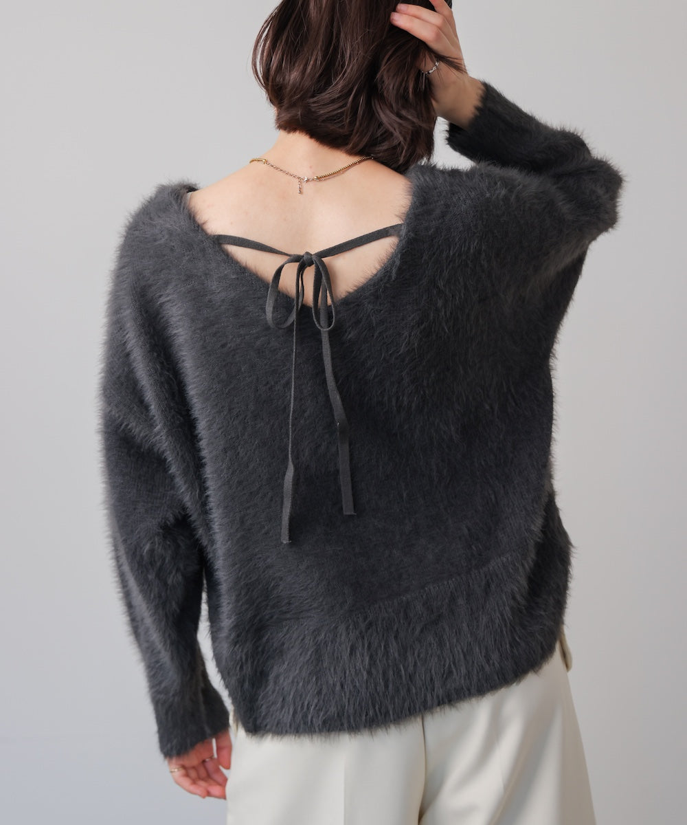 バルキーフェザーVニット