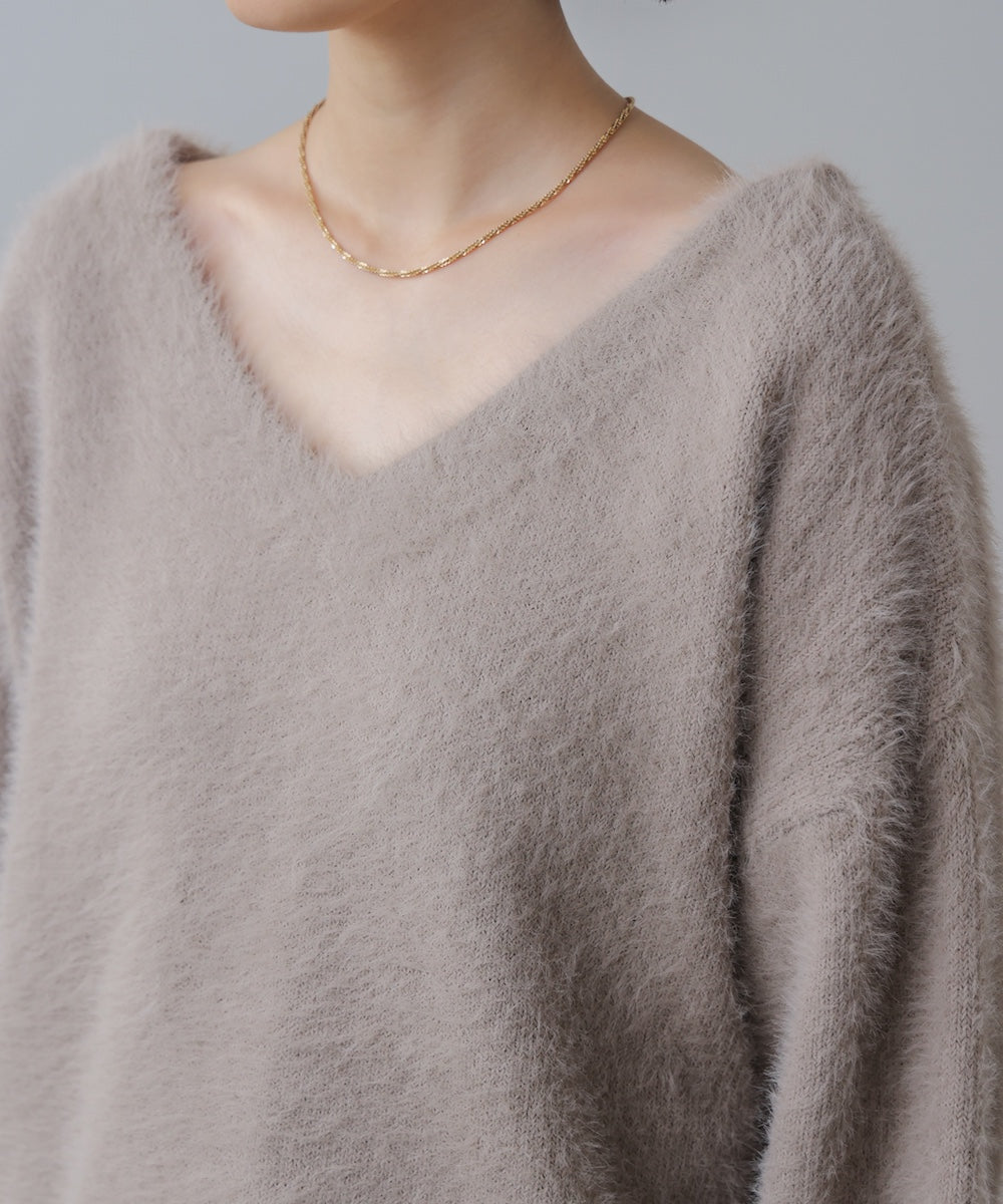 バルキーフェザーVニット