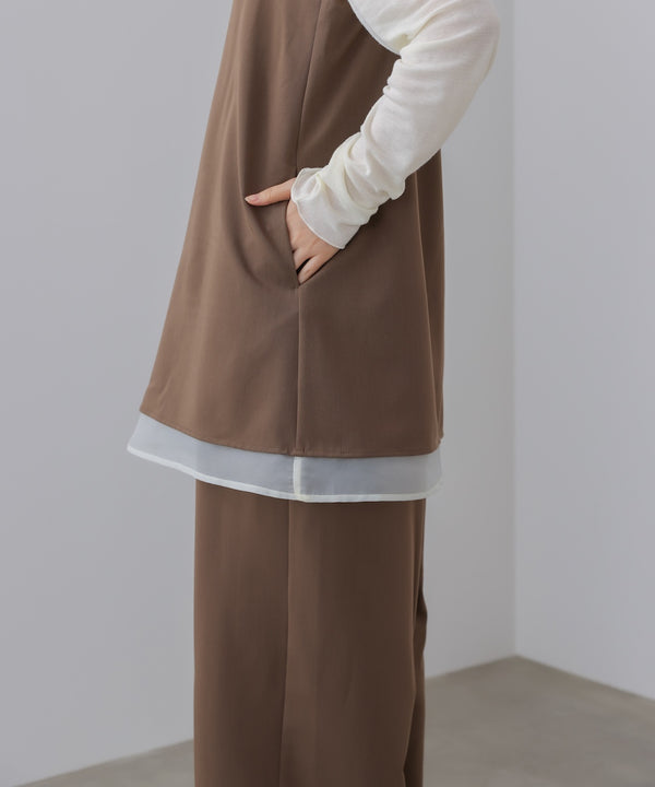 レイヤードサロペット