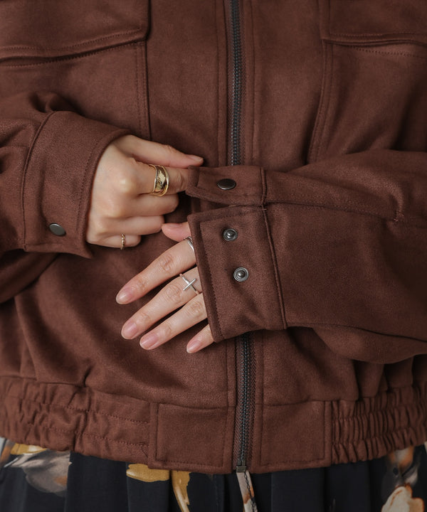 【WEB限定】ビックポケットスエードジャケット