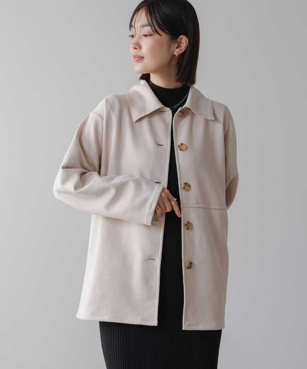 【WEB限定】ステンカラースエードジャケット