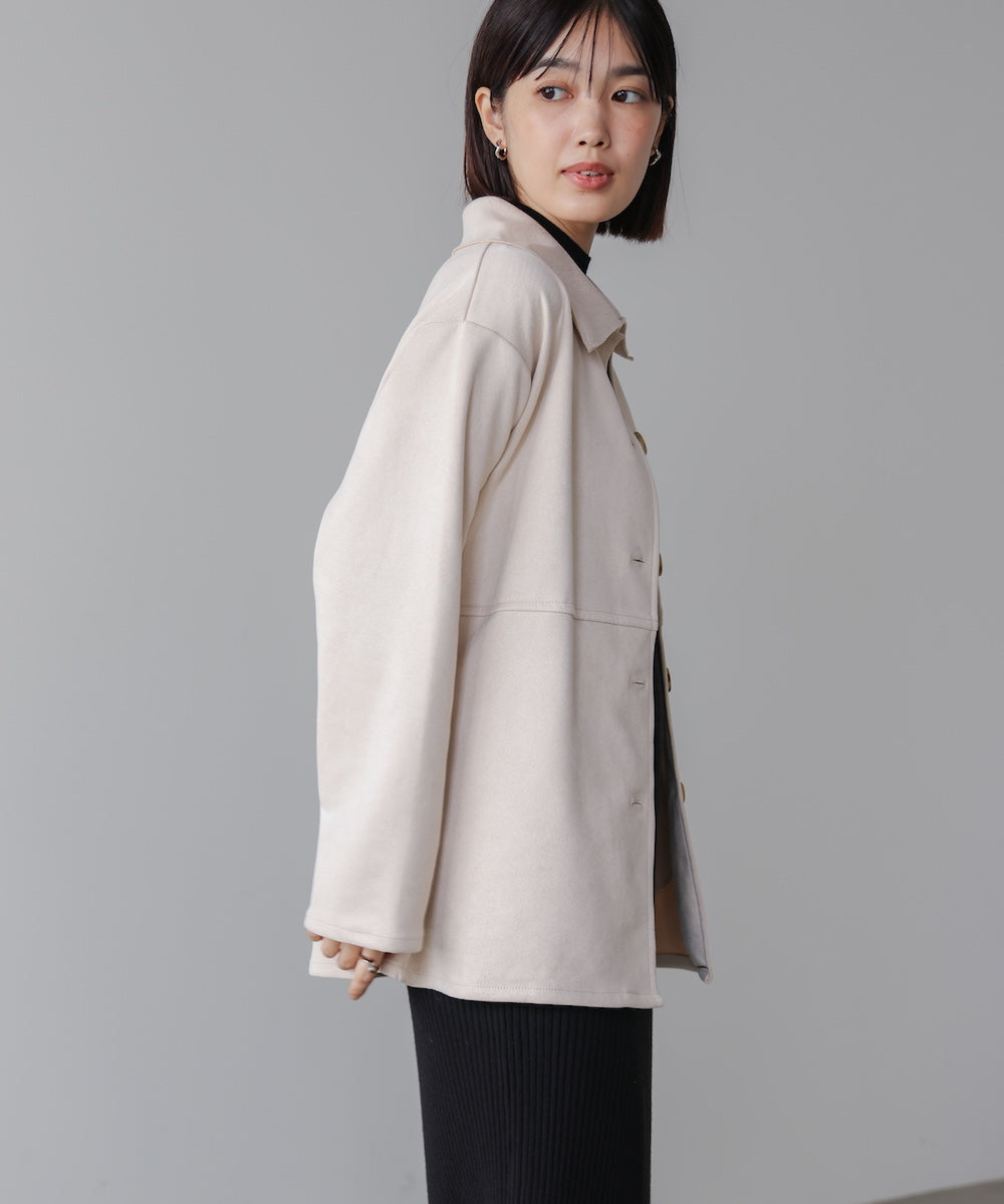 【WEB限定】ステンカラースエードジャケット