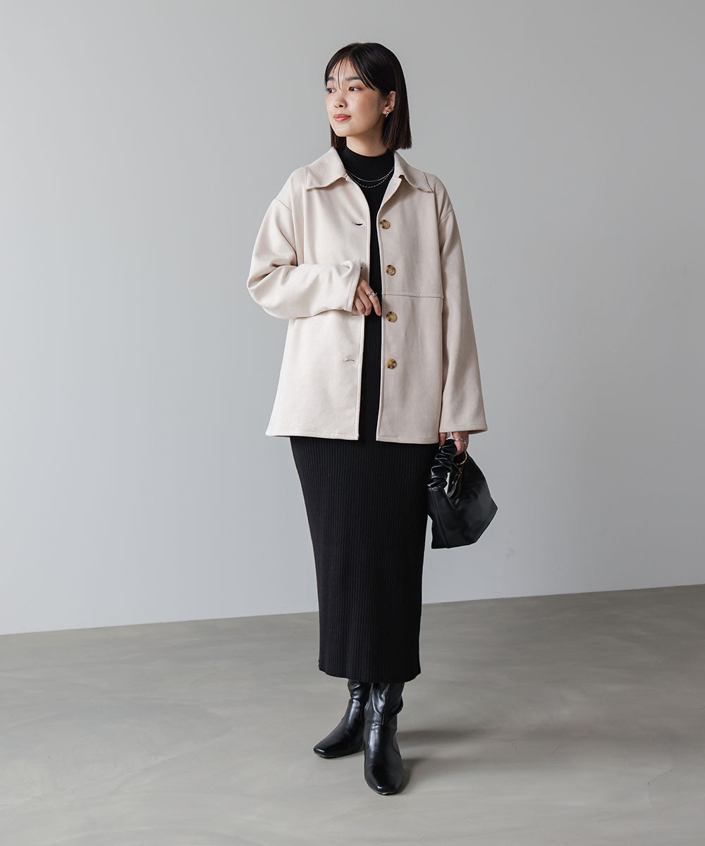 【WEB限定】ステンカラースエードジャケット