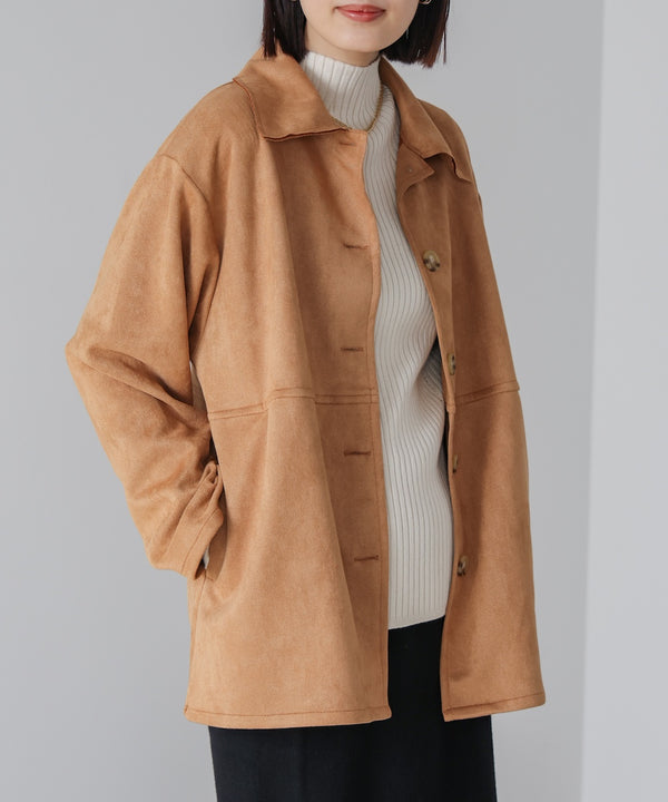 【WEB限定】ステンカラースエードジャケット