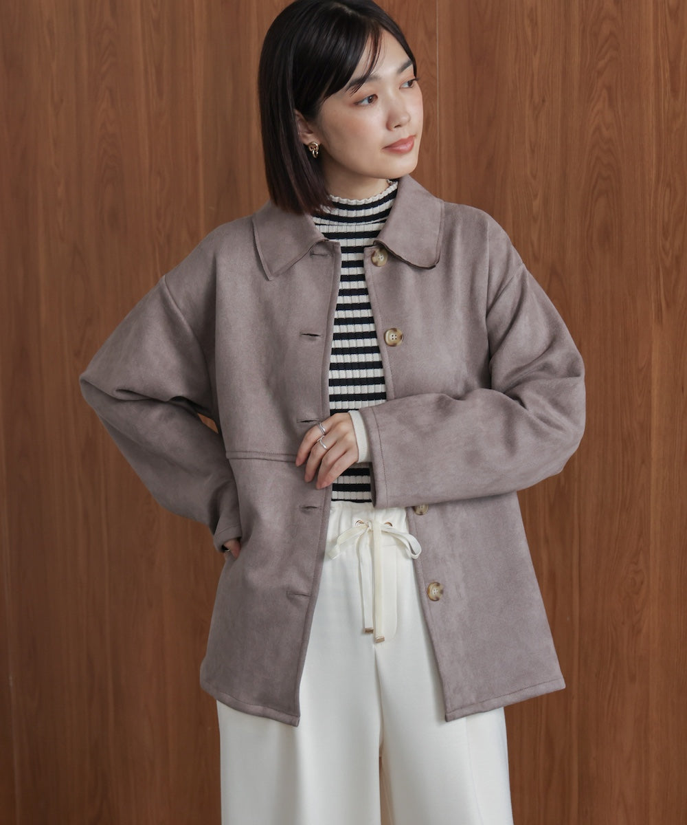 【WEB限定】ステンカラースエードジャケット