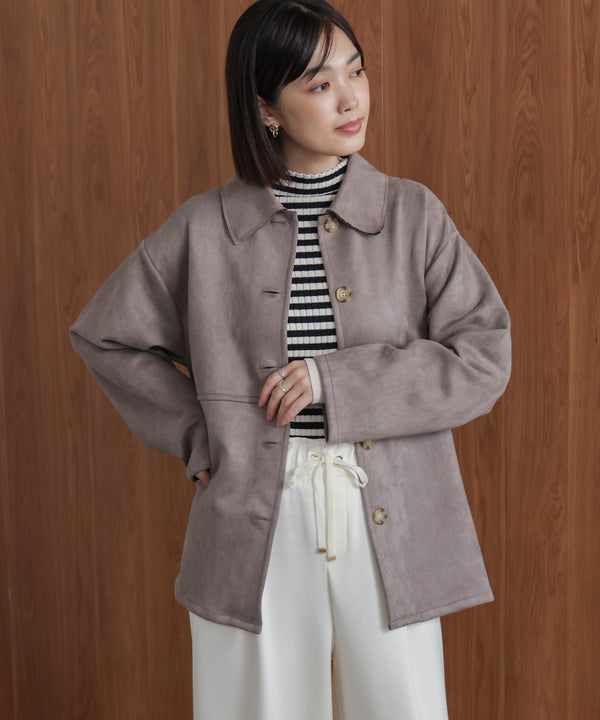 【WEB限定】ステンカラースエードジャケット