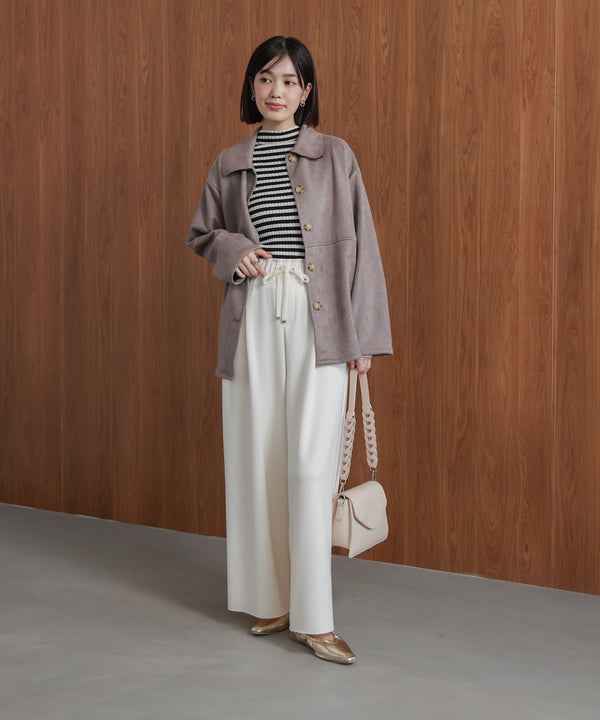 【WEB限定】ステンカラースエードジャケット