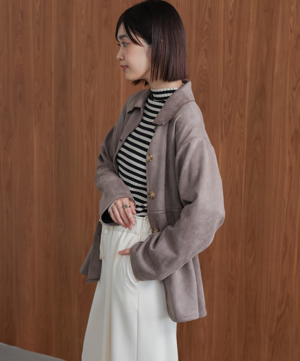【WEB限定】ステンカラースエードジャケット