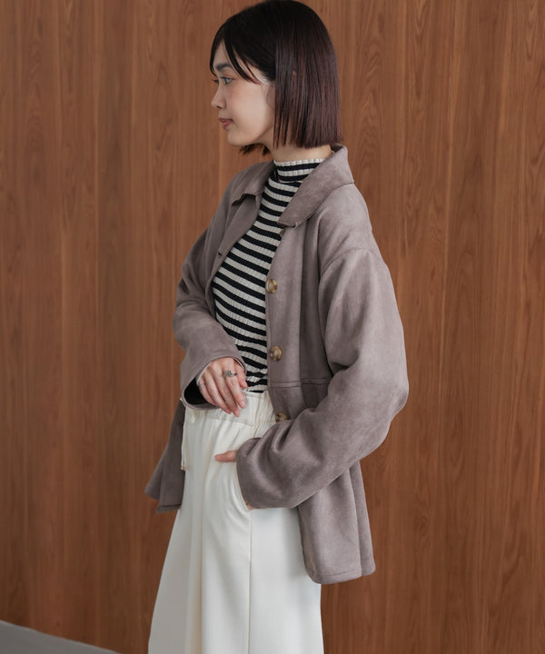 【WEB限定】ステンカラースエードジャケット