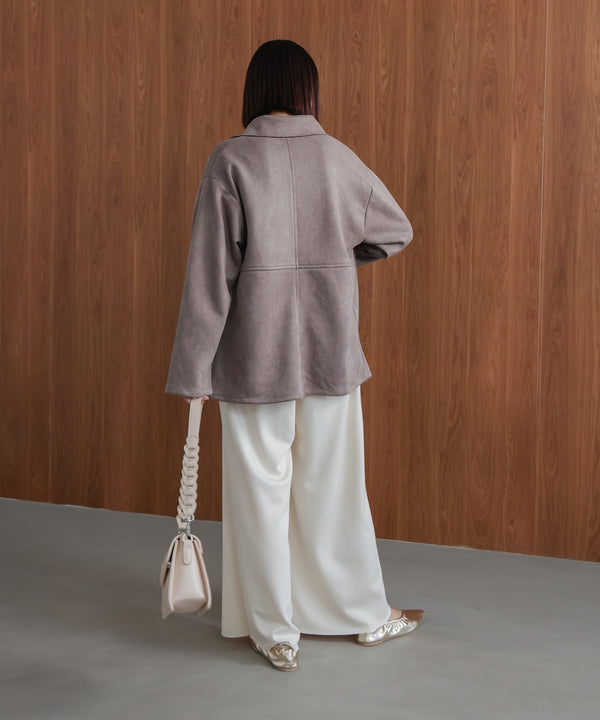 【WEB限定】ステンカラースエードジャケット