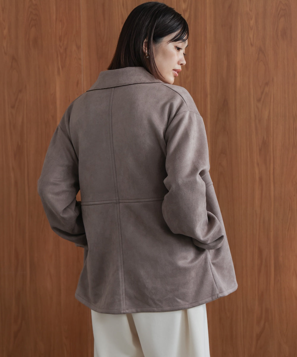 【WEB限定】ステンカラースエードジャケット