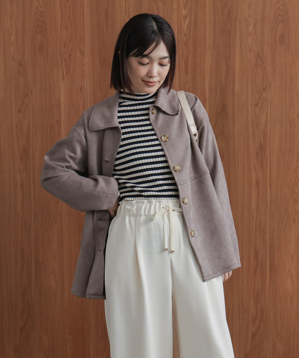 【WEB限定】ステンカラースエードジャケット