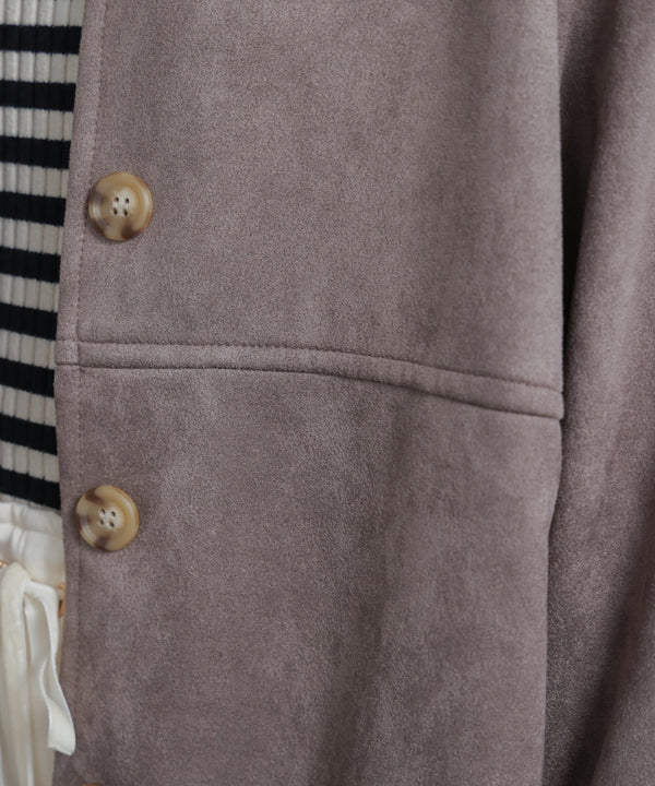【WEB限定】ステンカラースエードジャケット