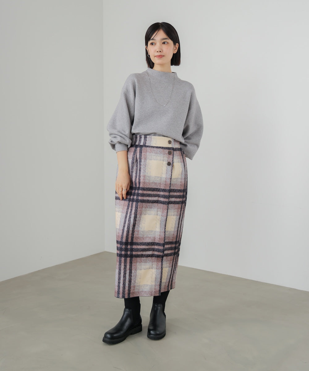 ウール調ストレッチタイトスカート