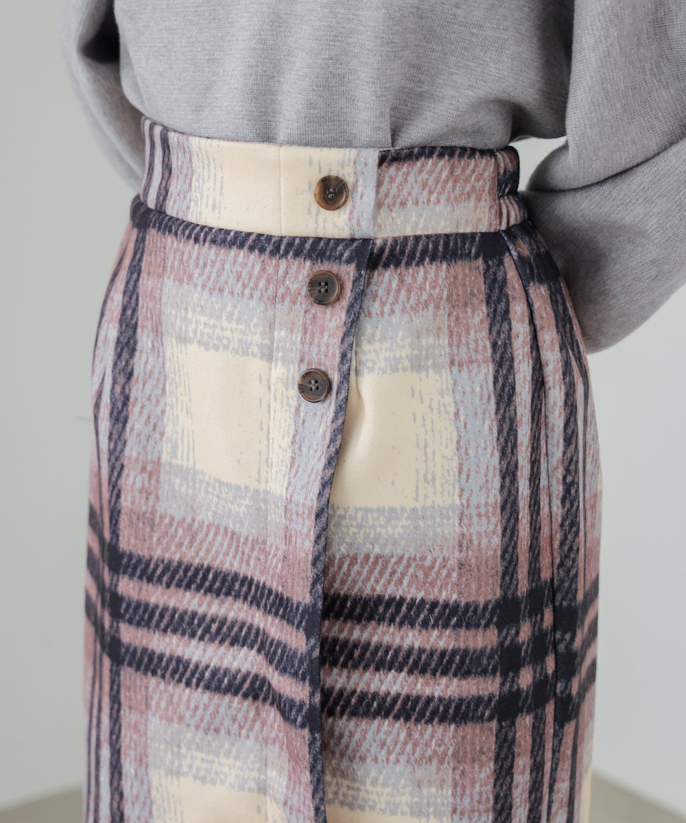 ウール調ストレッチタイトスカート