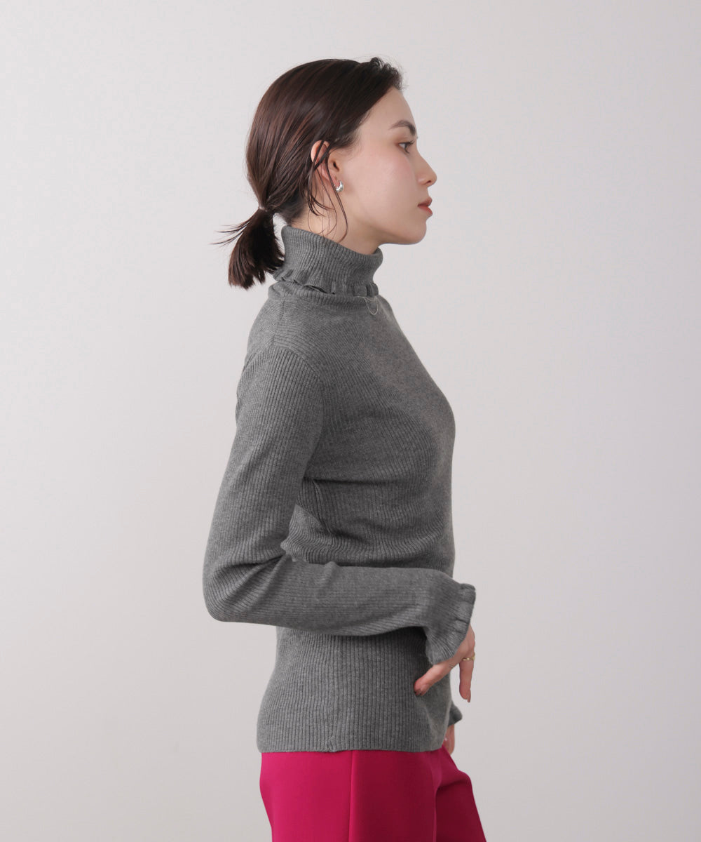 フリルリブニットタートル