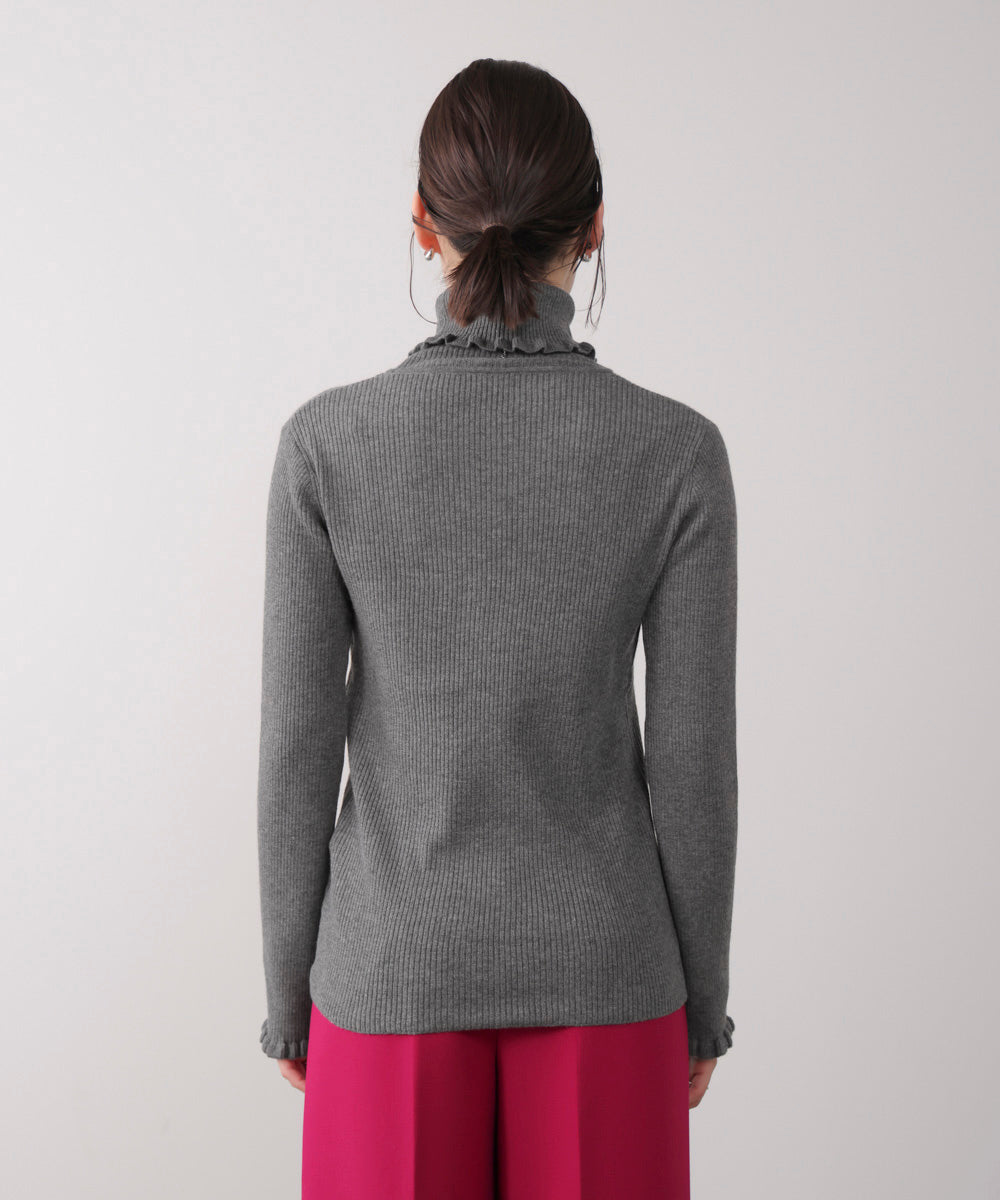 フリルリブニットタートル