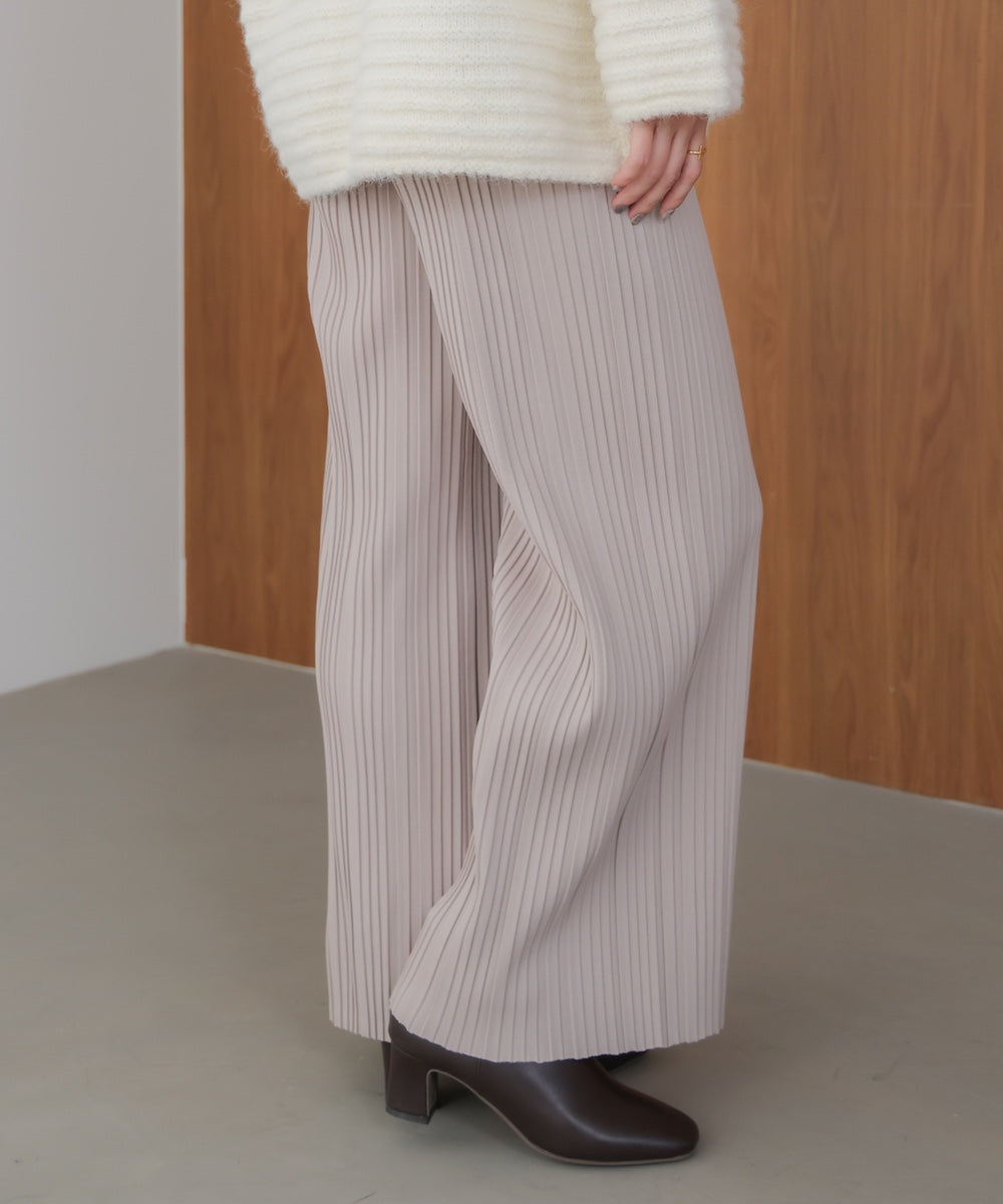 起毛プリーツパンツ