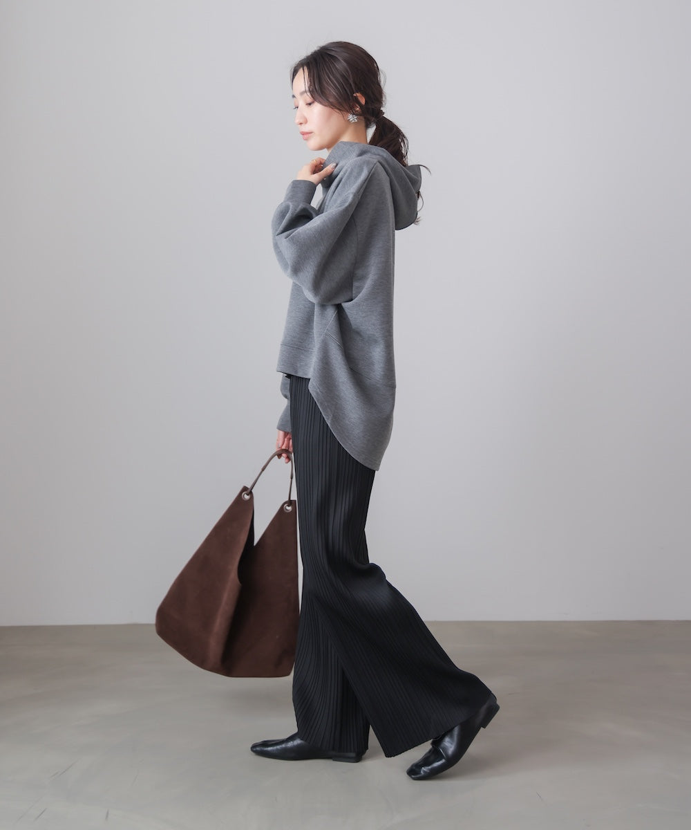 起毛プリーツパンツ