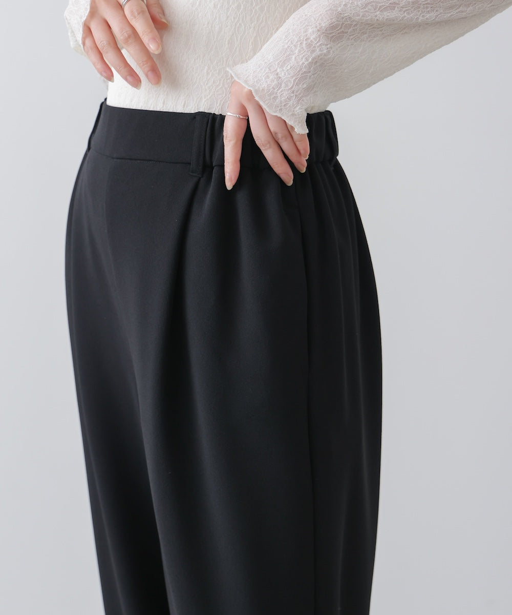 カットジョーゼットストレートパンツ