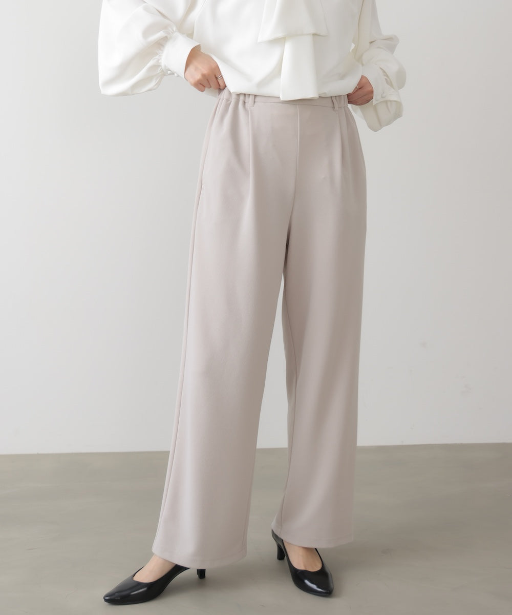 カットジョーゼットストレートパンツ