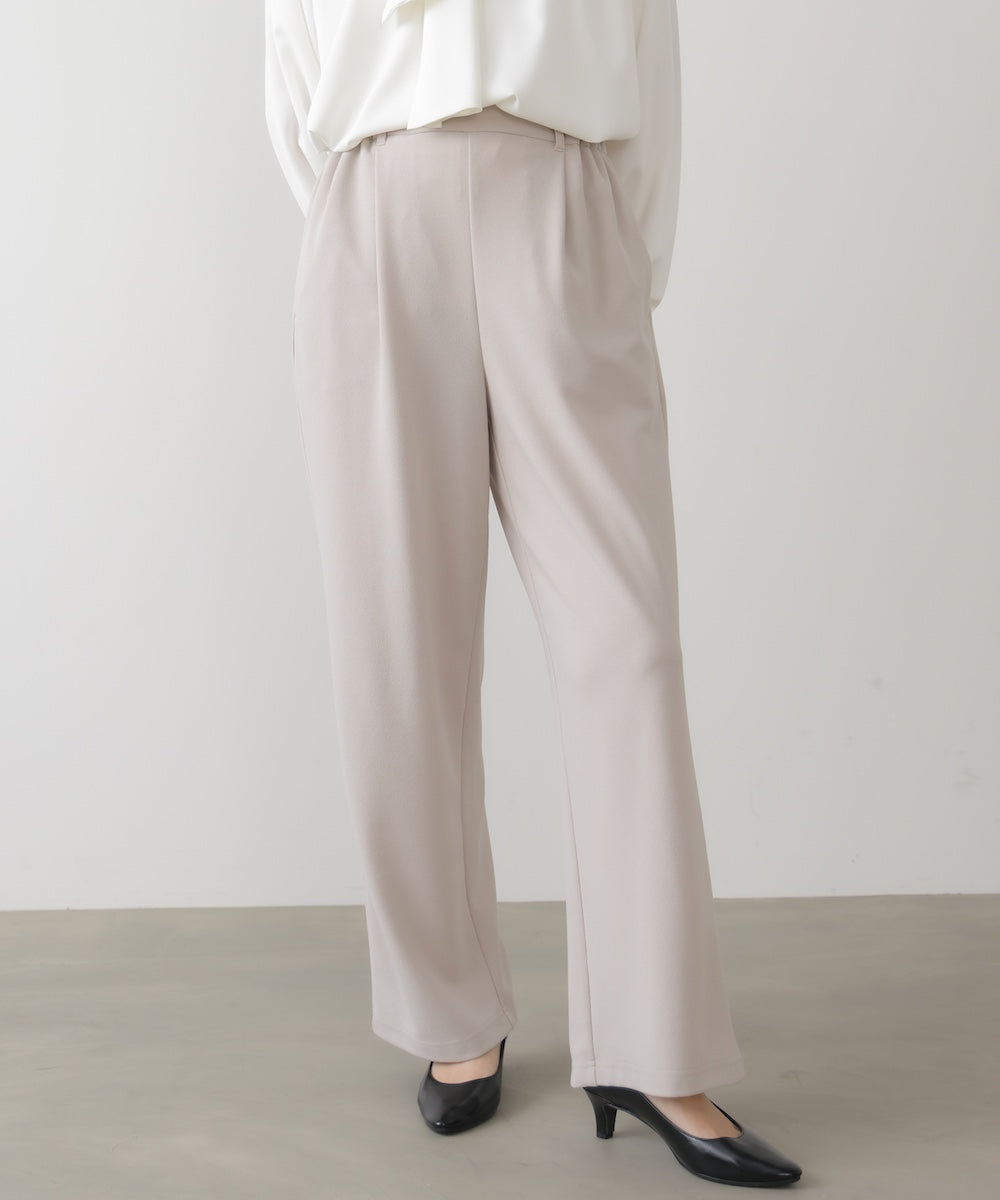 カットジョーゼットストレートパンツ
