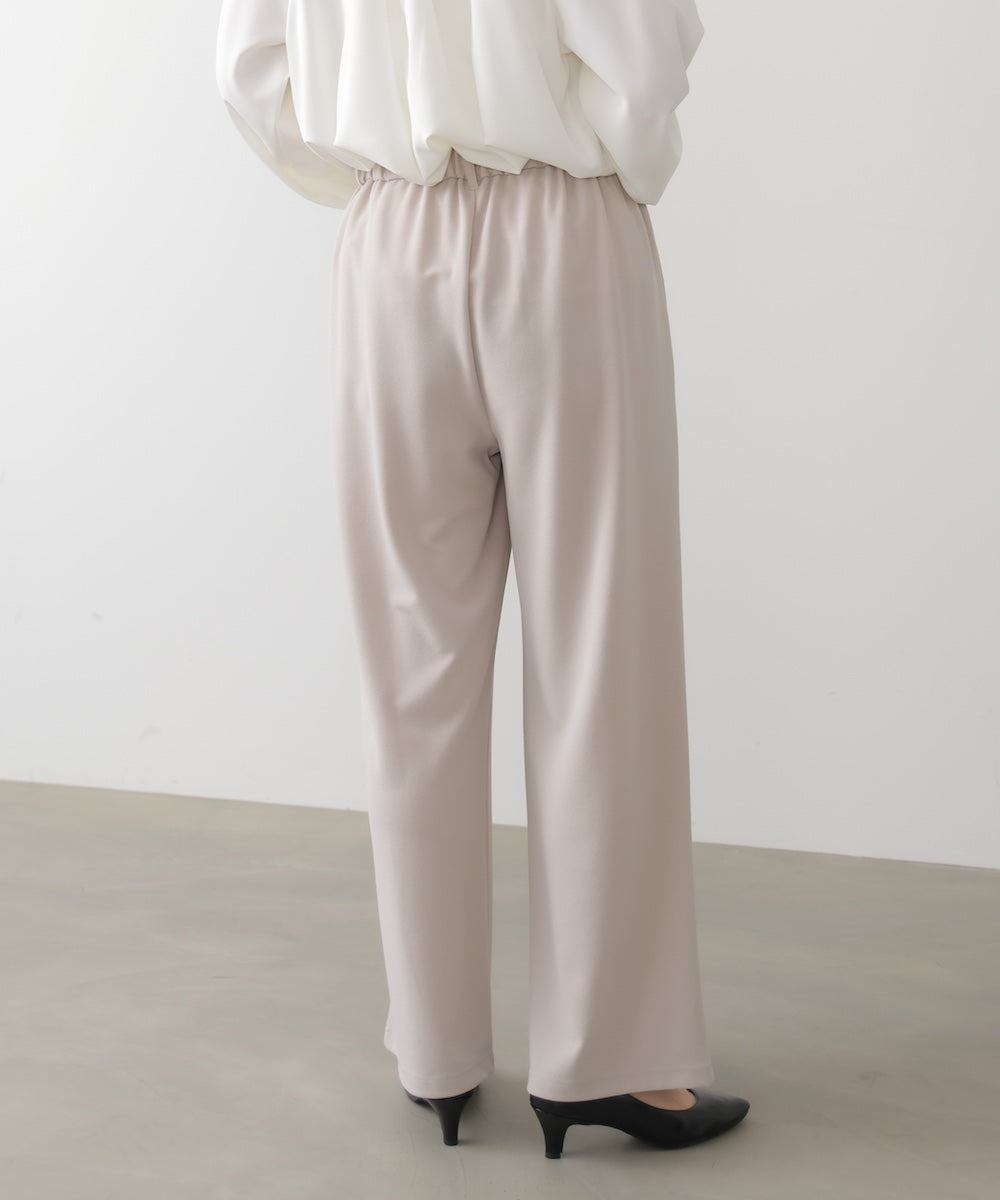 カットジョーゼットストレートパンツ