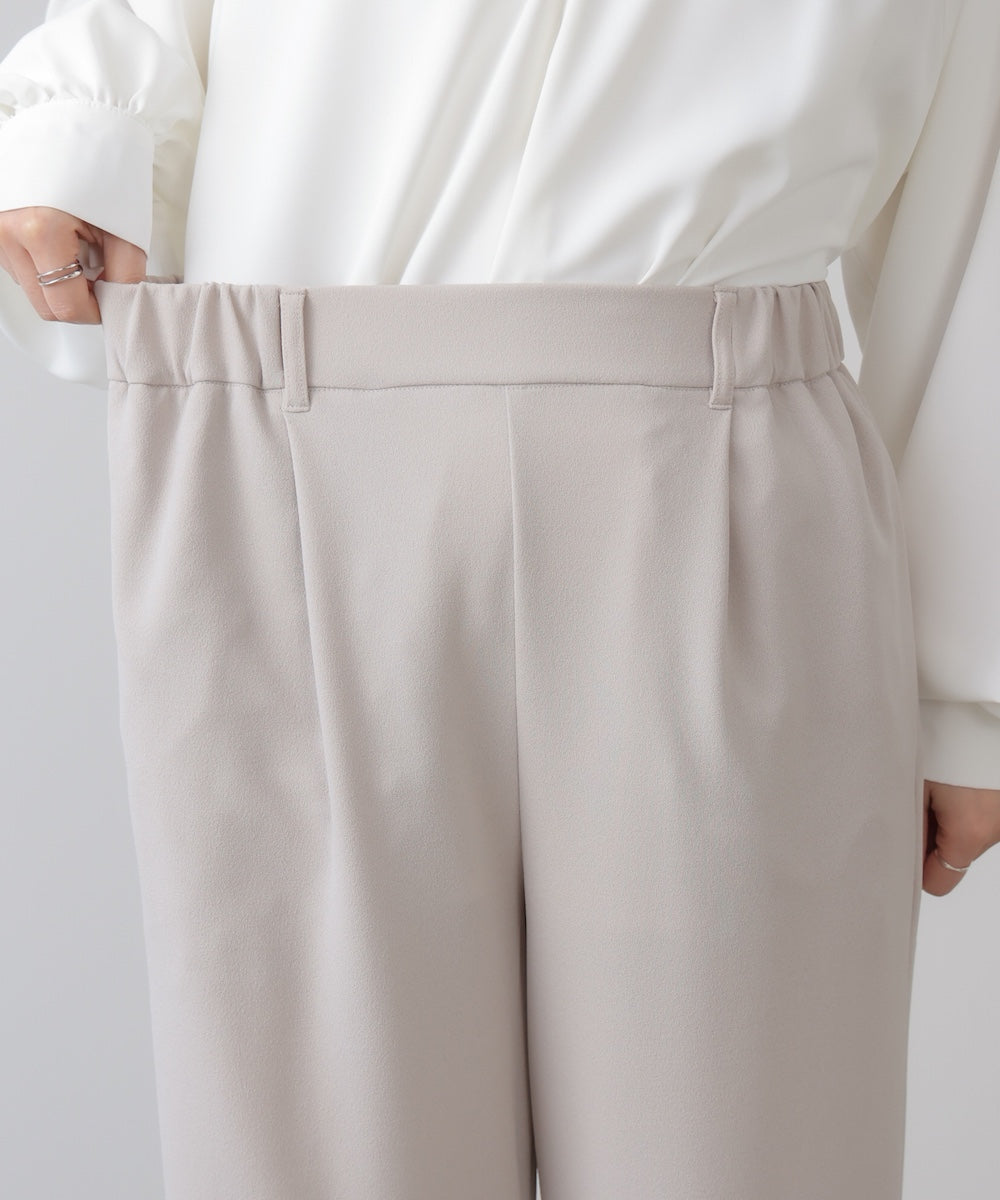 カットジョーゼットストレートパンツ