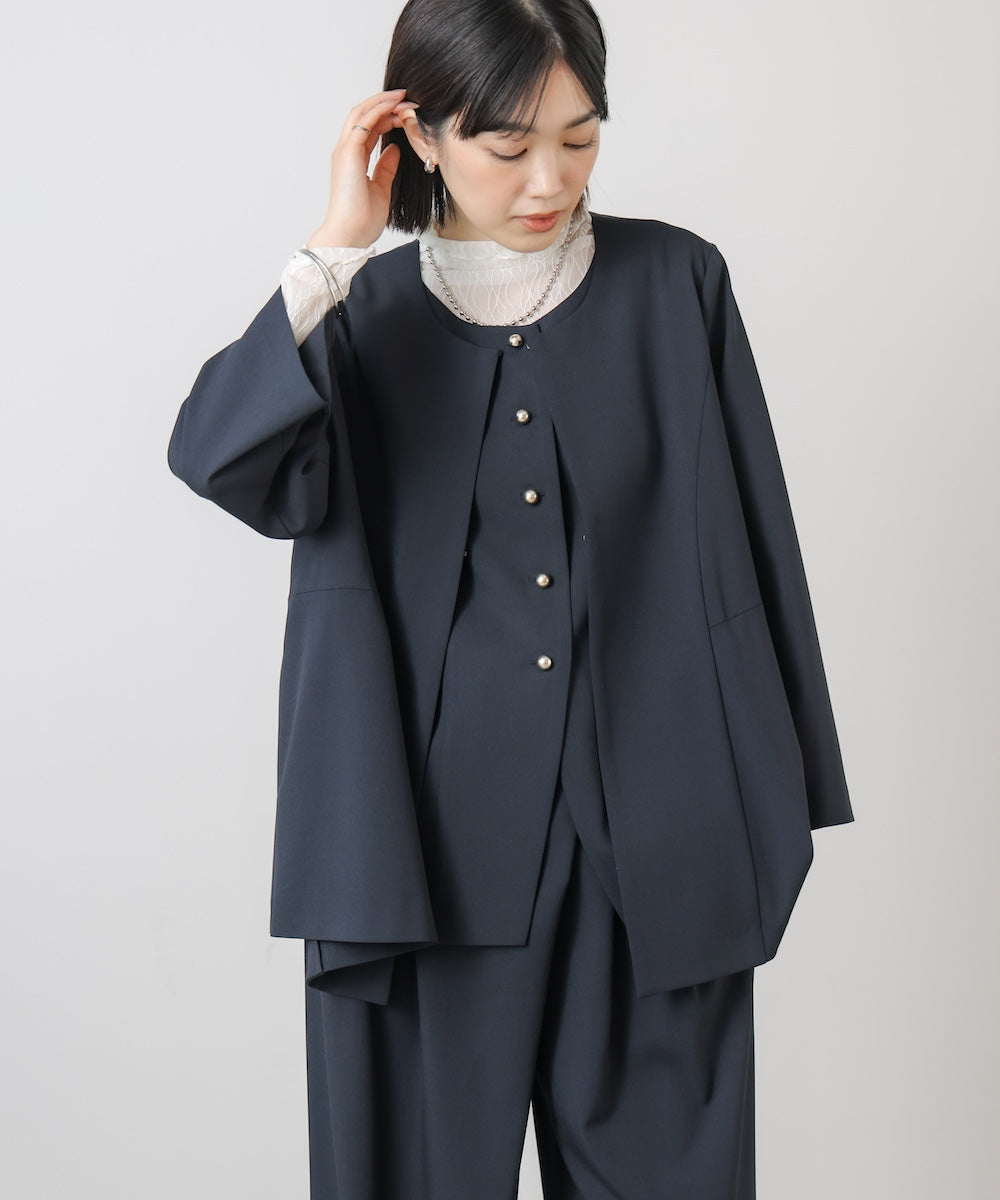 “はあちゅうコラボceremonystyle”ノーカラージャケット