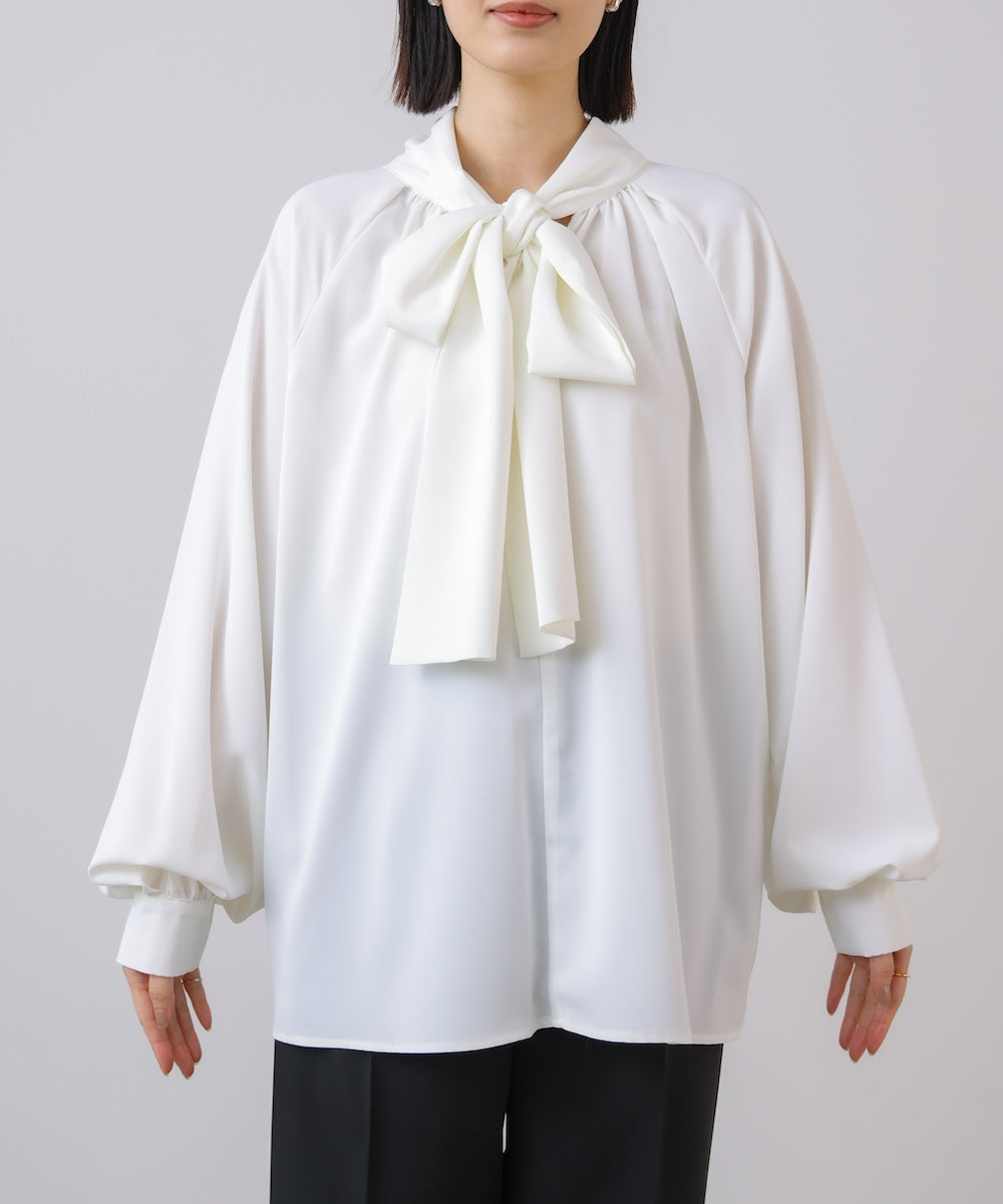 “はあちゅうコラボceremonystyle” ボウタイデザインブラウス