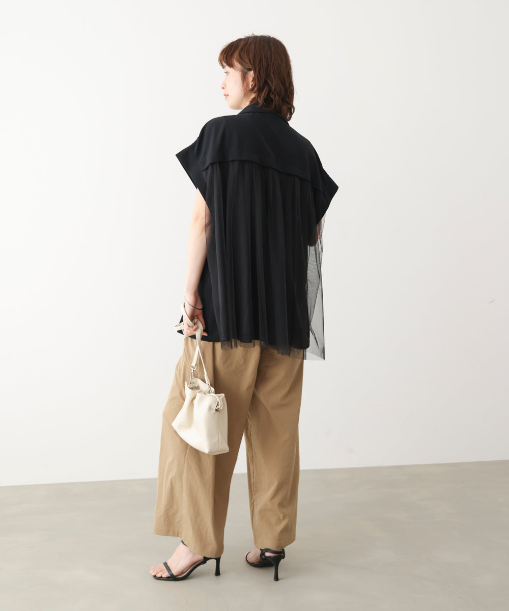 シフォン切替ジャケット