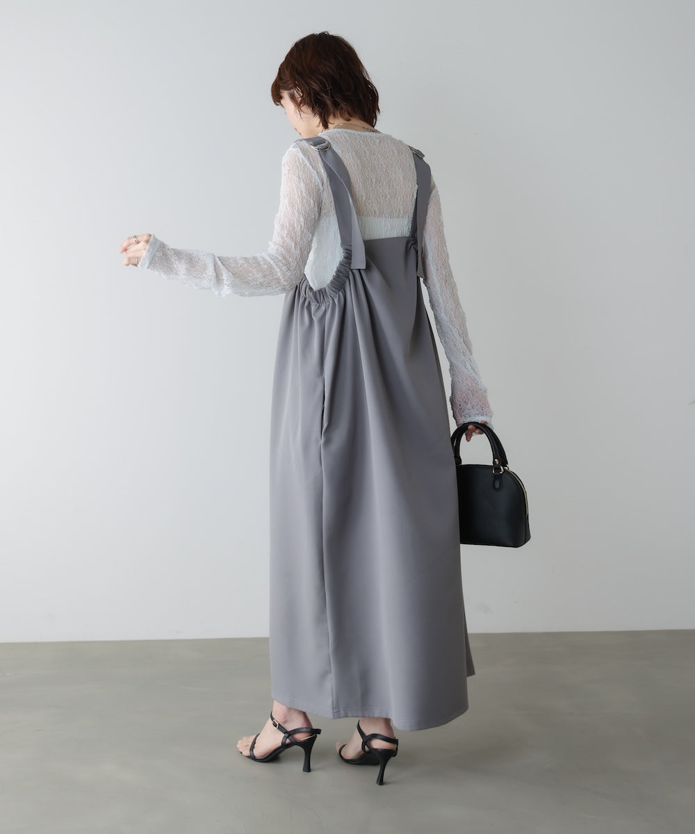 【WEB限定】ポンチジャンパースカート