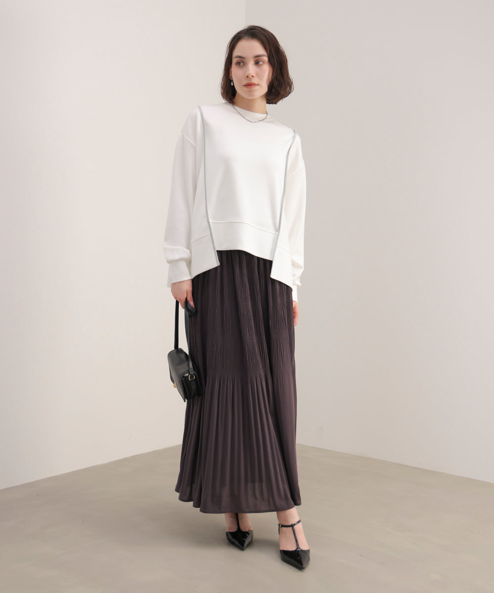 ワッシャーティアードスカート