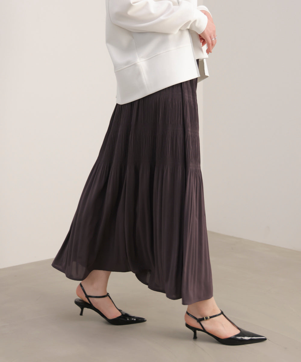 ワッシャーティアードスカート