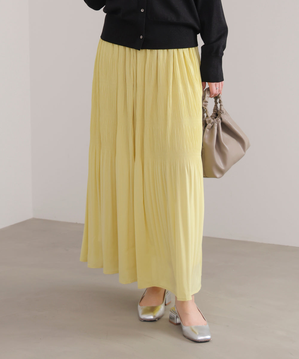 ワッシャーティアードスカート