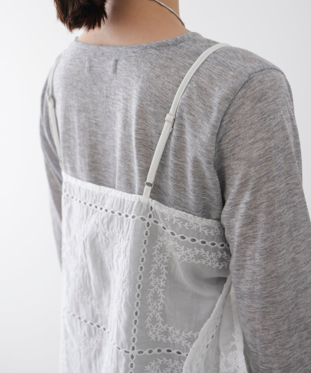 【WEB限定】パッチワーク刺繍キャミソール